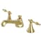 Kingston Brass KS4472NL 8" Widespread Bathroom Faucet, Polished Brass KS4472NL - alternate 1